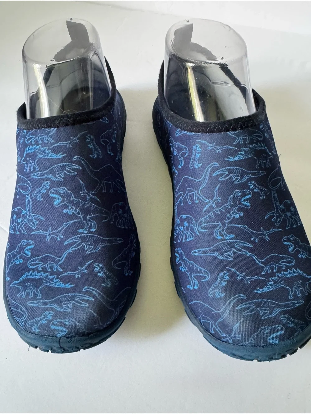 Racqua Water Shoes Kids Size 5.5 Blue Dinosaur Print Aqua Sock Swim Beach Pool